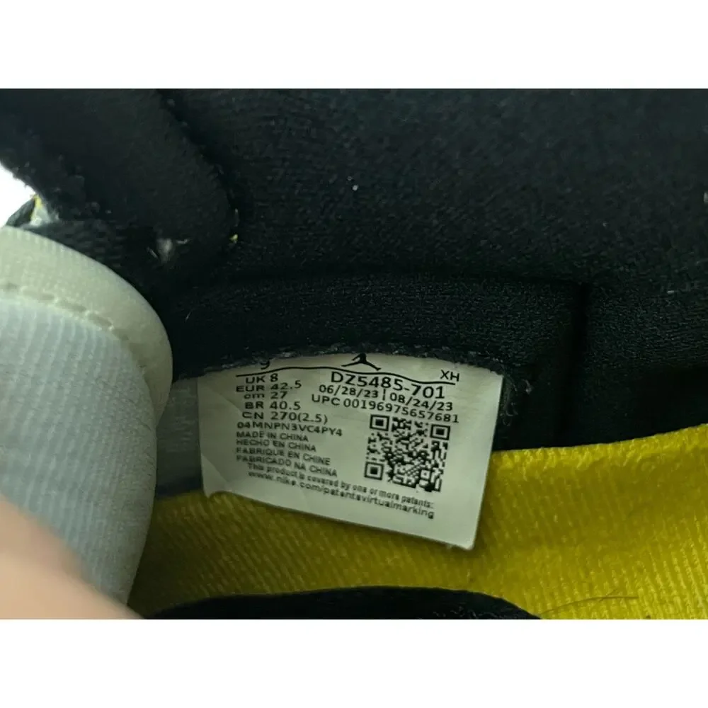 Air Jordan 1 Retro High OG Yellow Ochre Men's Sneakers Size 9 DZ5485 701